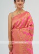 Pink Weaving Saree